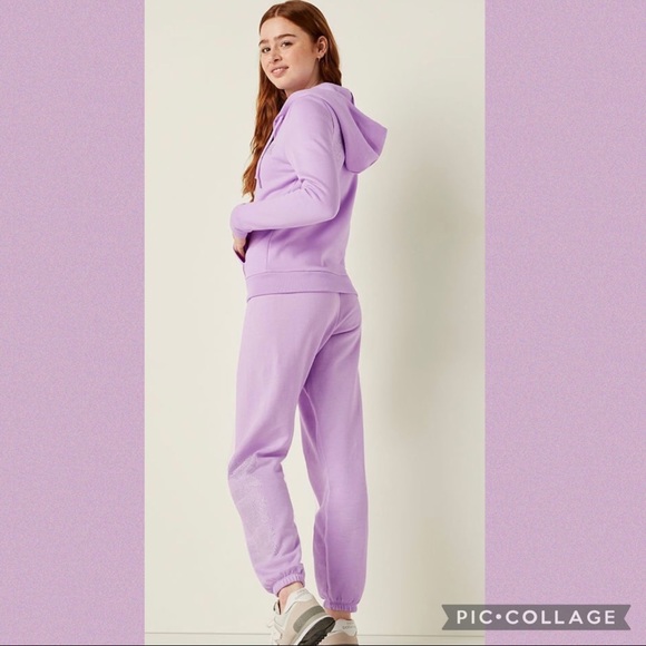 VS PINK OUTFIT Victoria's Secret PINK Bling
FullZip & Matching Joggers size L XL - Picture 10 of 12